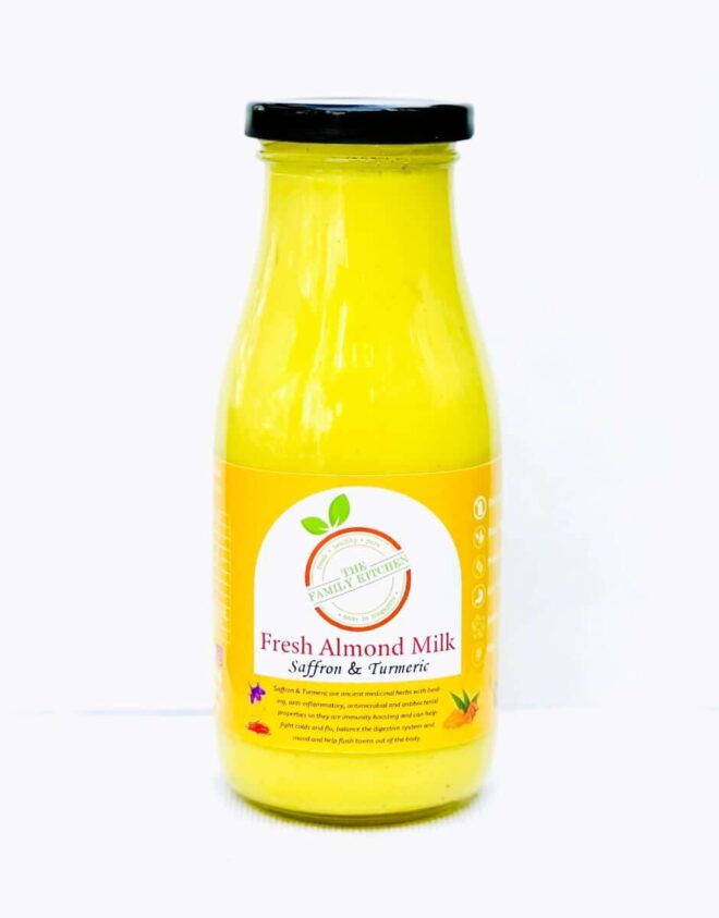 Saffron & Turmeric Almond Milk by The Family Kitchen, Singapore