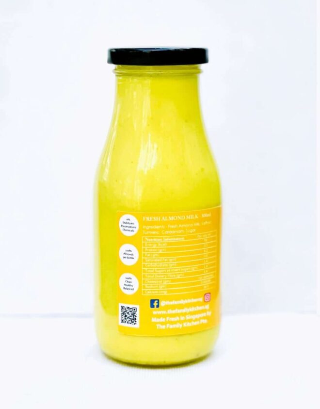 Saffron & Turmeric Almond Milk by The Family Kitchen, Singapore